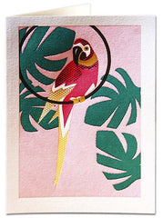 Parrot letterpress card