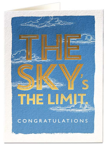 Sky's the limit - Congratulations