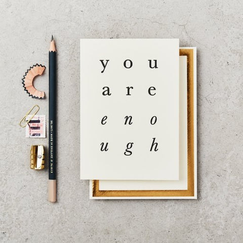 You are enough card